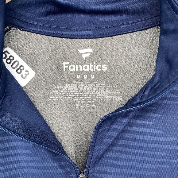 UNIVERSITY OF MICHIGAN Shirt Mens M WOLVERINES MI 1/4 Zip Blue Gray - Picture 7 of 11